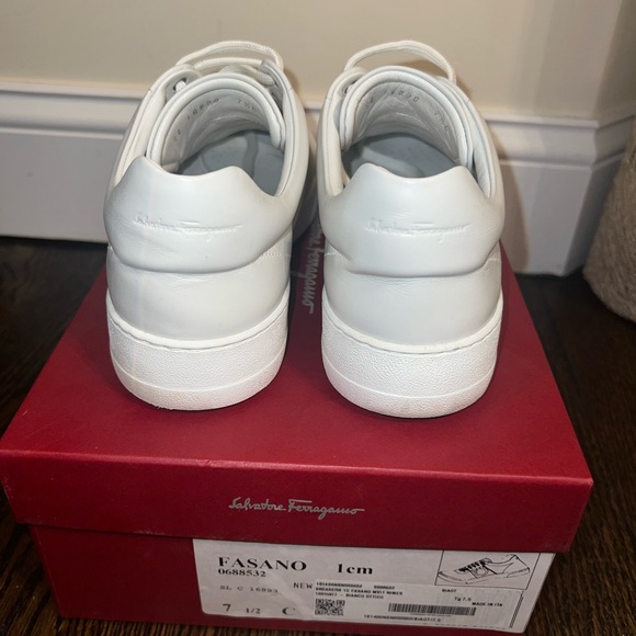 Salvatore Ferragamo Authentic Fasano Lace Up Sneaker (Women) - Picture 4 of 16